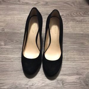 Nine West Suede Wedge | Black | Size 7 1/2